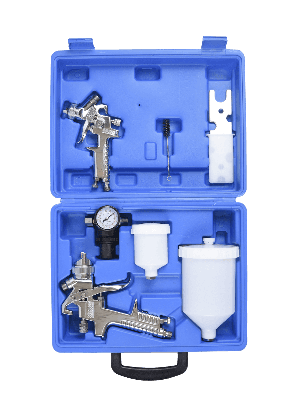 Pistola a spruzzo per vernice a base d'acqua -HVLP-H-827-Suit-argento